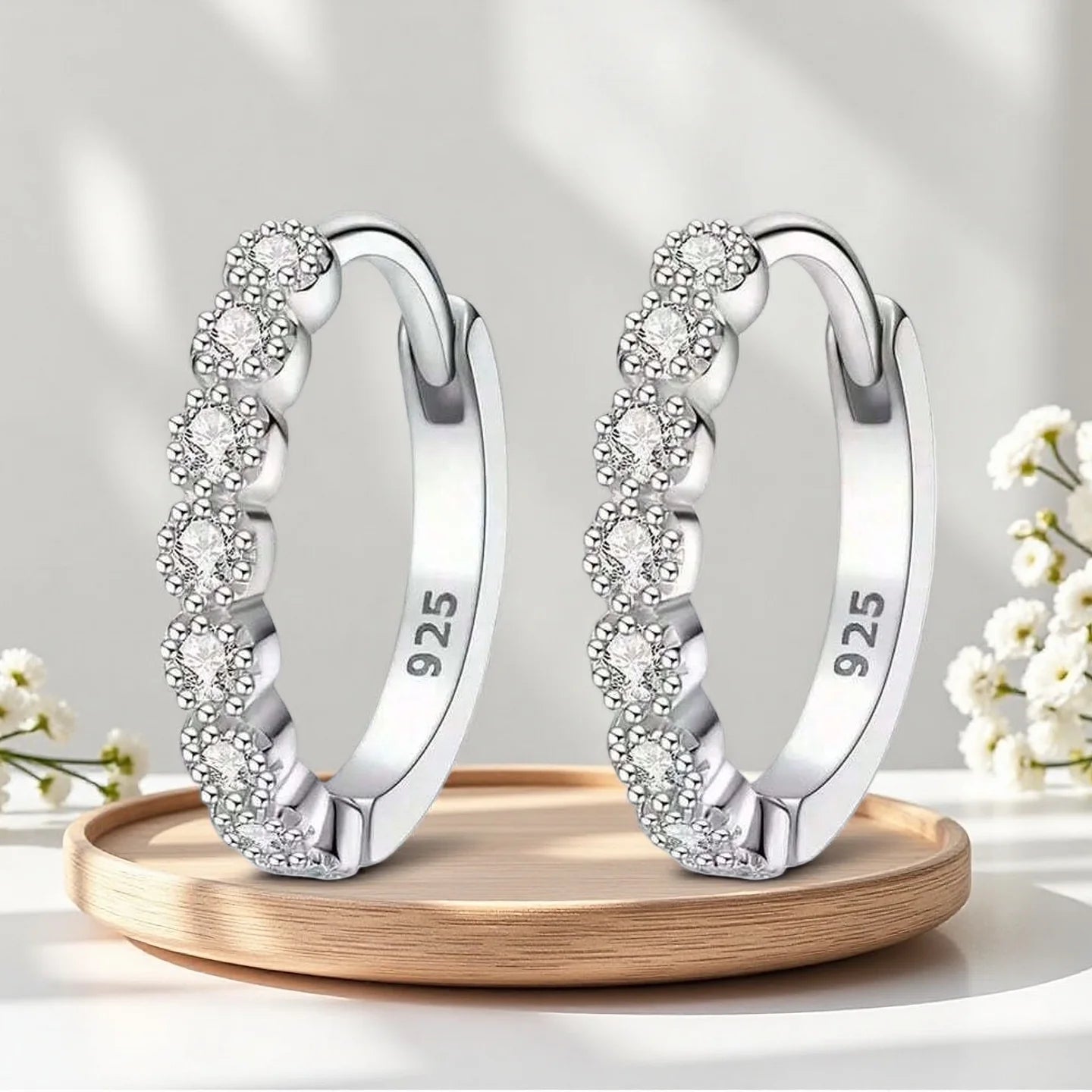 Perfect Pair of Mini Stud Earrings: Sleek Silver Design