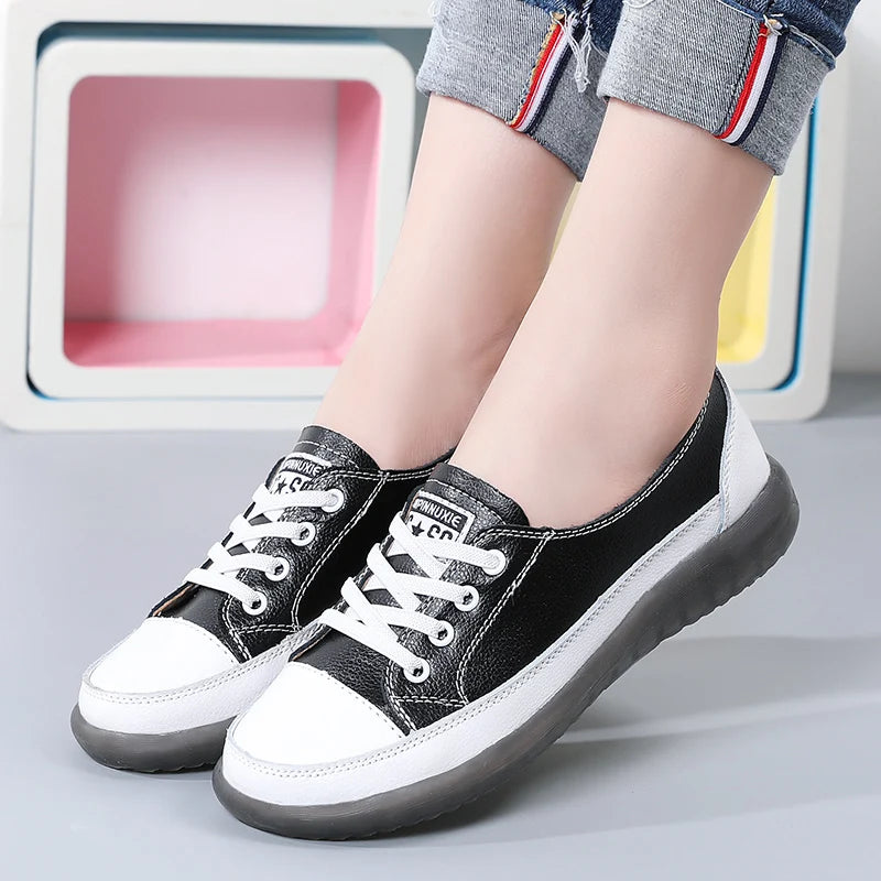 Women's Genuine Leather Sneakers