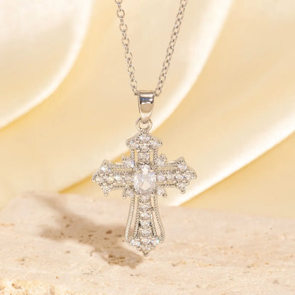 1-piece vintage cross necklace,