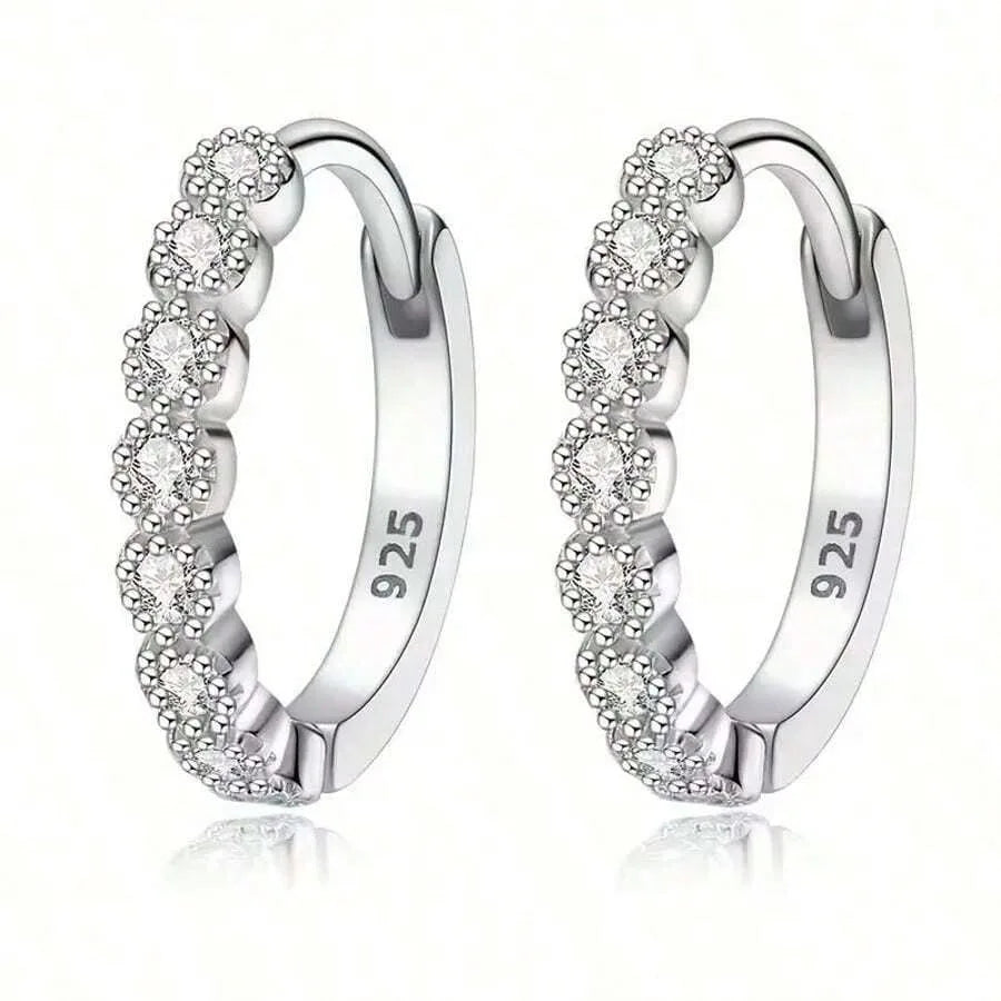 Perfect Pair of Mini Stud Earrings: Sleek Silver Design
