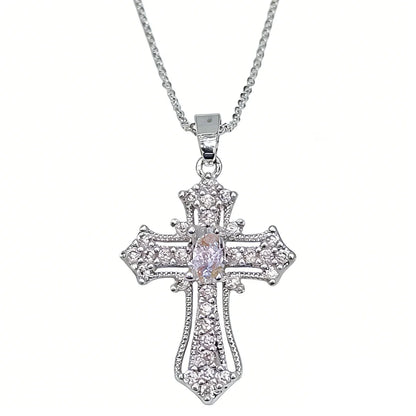 1-piece vintage cross necklace,