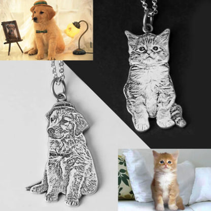Custom Photo Engraved Necklace Personalized
