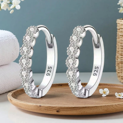 Perfect Pair of Mini Stud Earrings: Sleek Silver Design