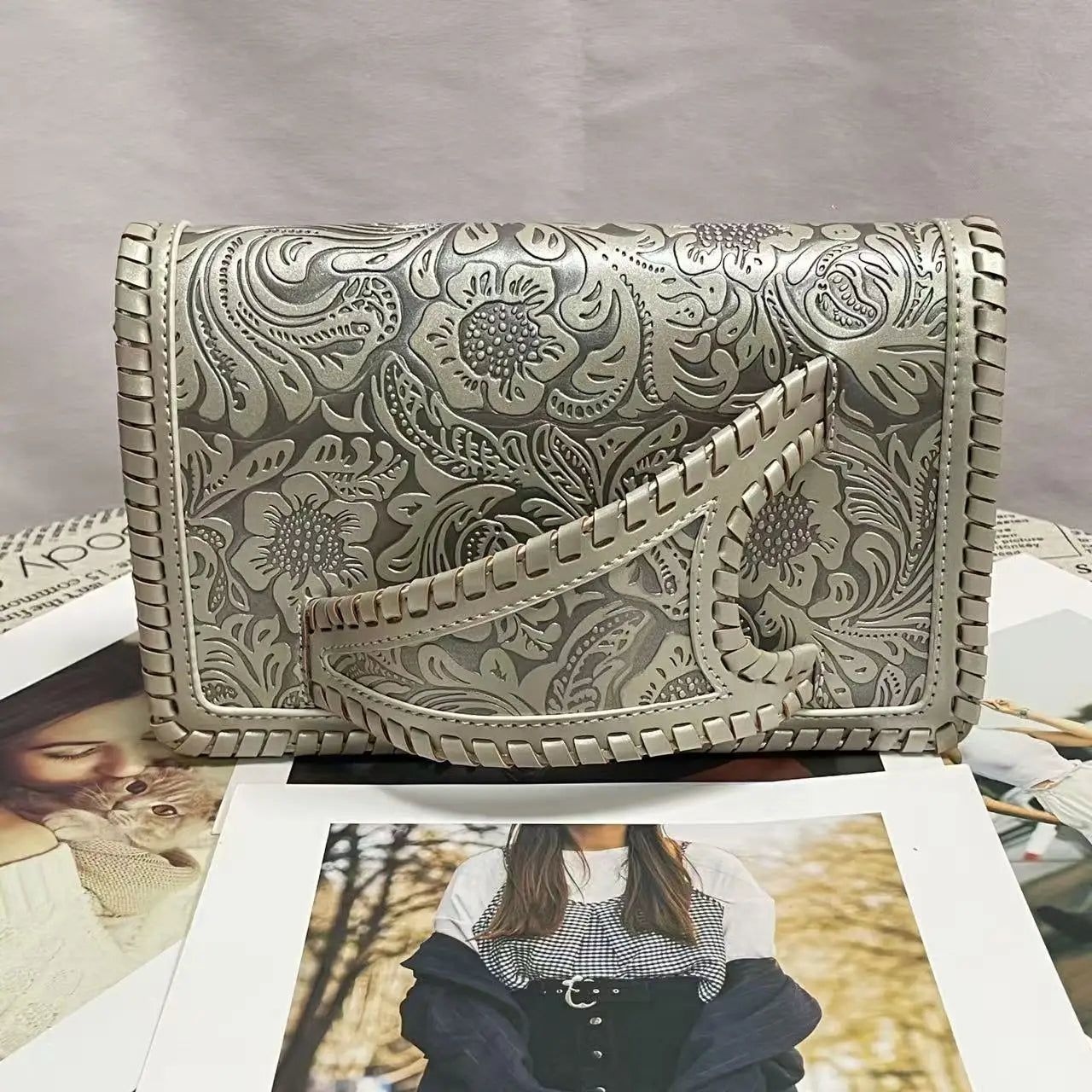New Retro Pattern Printing Handbags