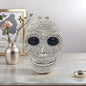 Women 3D Skull Rhinestone Evening Bag