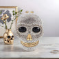 Women 3D Skull Rhinestone Evening Bag