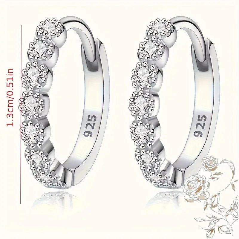 Perfect Pair of Mini Stud Earrings: Sleek Silver Design
