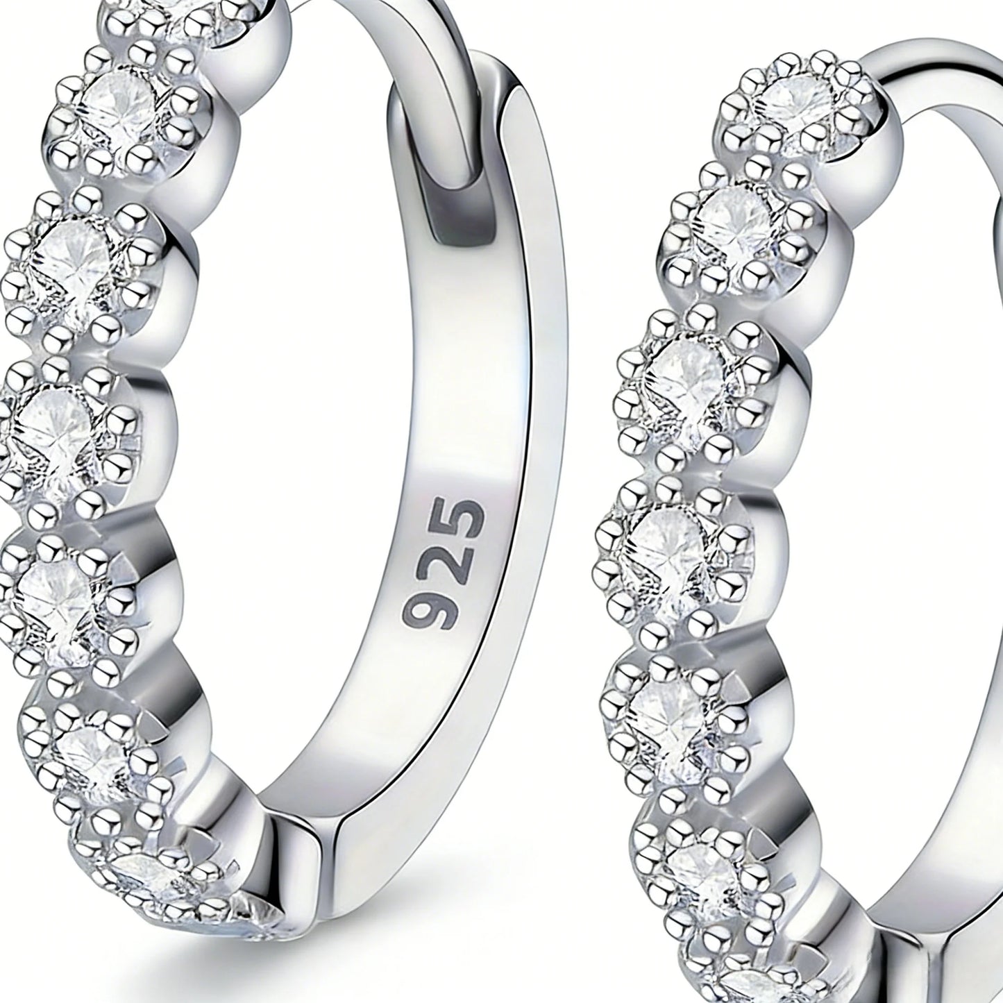 Perfect Pair of Mini Stud Earrings: Sleek Silver Design