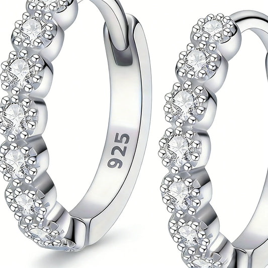 Perfect Pair of Mini Stud Earrings: Sleek Silver Design