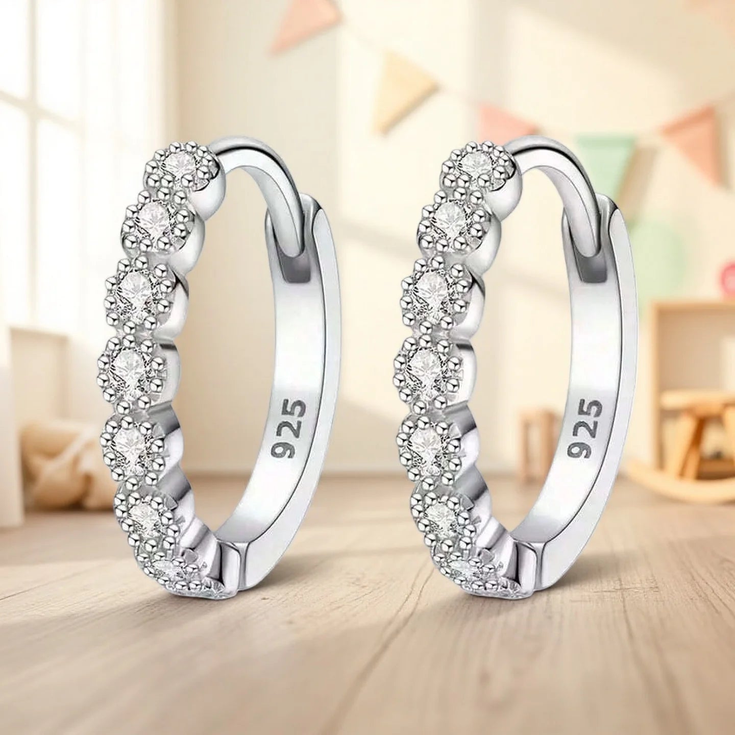 Perfect Pair of Mini Stud Earrings: Sleek Silver Design
