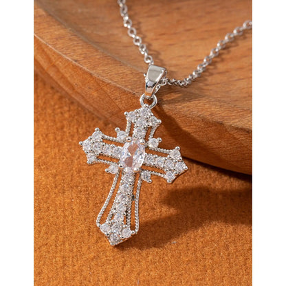 1-piece vintage cross necklace,