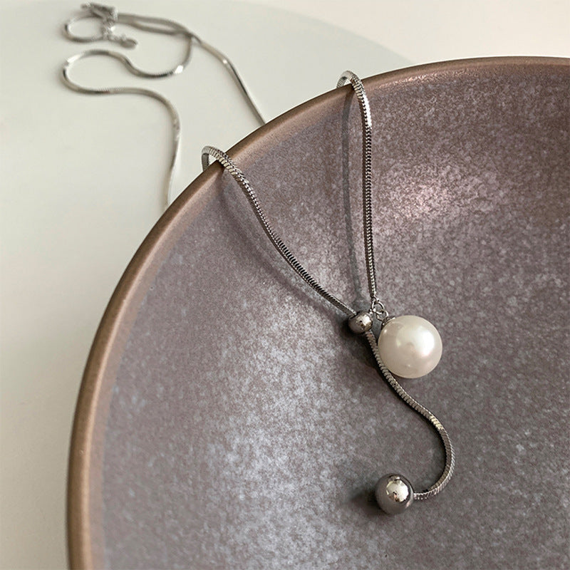 Needle-Shaped Smooth Geometric Earrings, Casual, Simple,