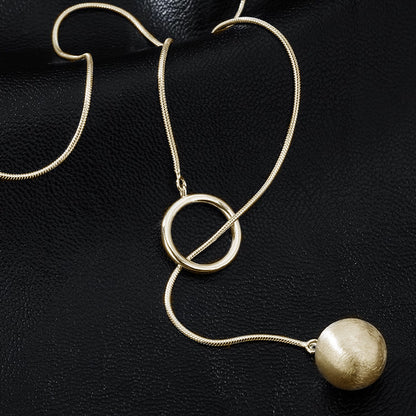 Needle-Shaped Smooth Geometric Earrings, Casual, Simple,