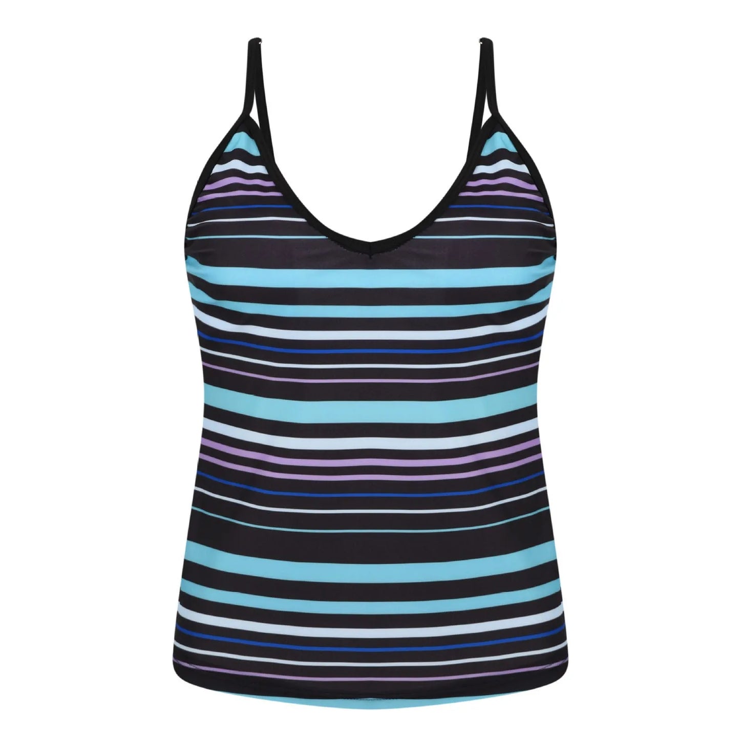 Women's Swimming Suit Ladies Striped Two Piece Swimsuit With Shorts