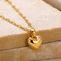 Stainless Steel Metal Heart Necklace