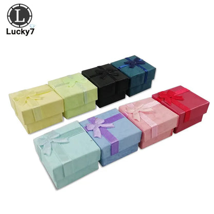 4*4*3cm 120pcs Jewelry Boxes for Jewelry Assorted Colors Ring Box Small Gift Boxes
