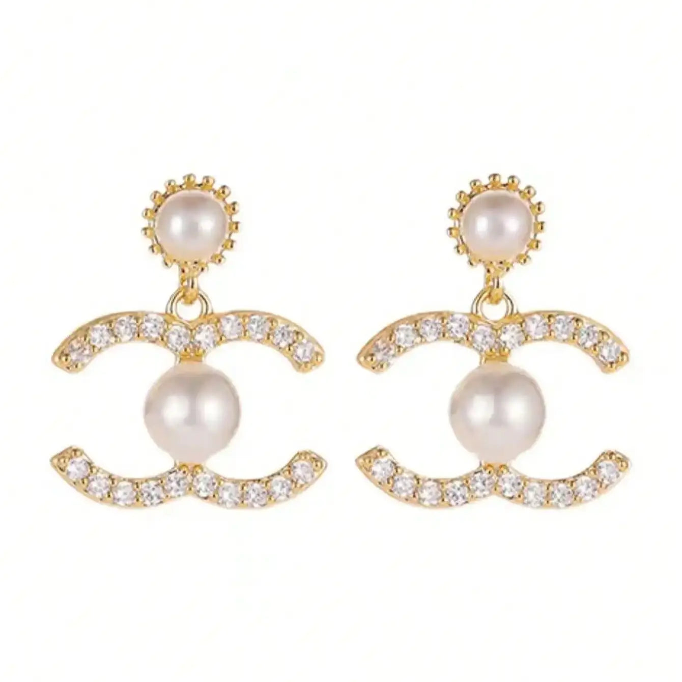 Elegant Charm Dangle Earrings – 1 Pair Vintage Faux Pearl