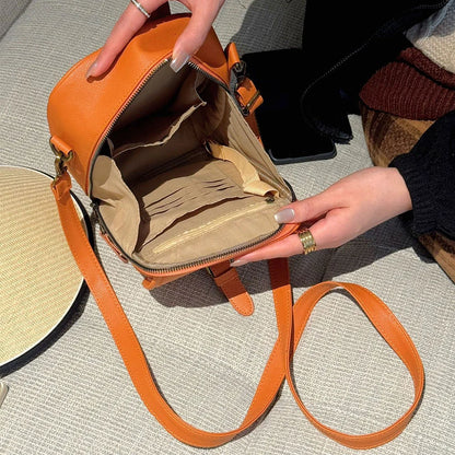 Leather Small Crossbody Cell Phone Bag & Adjustable Removable Strap