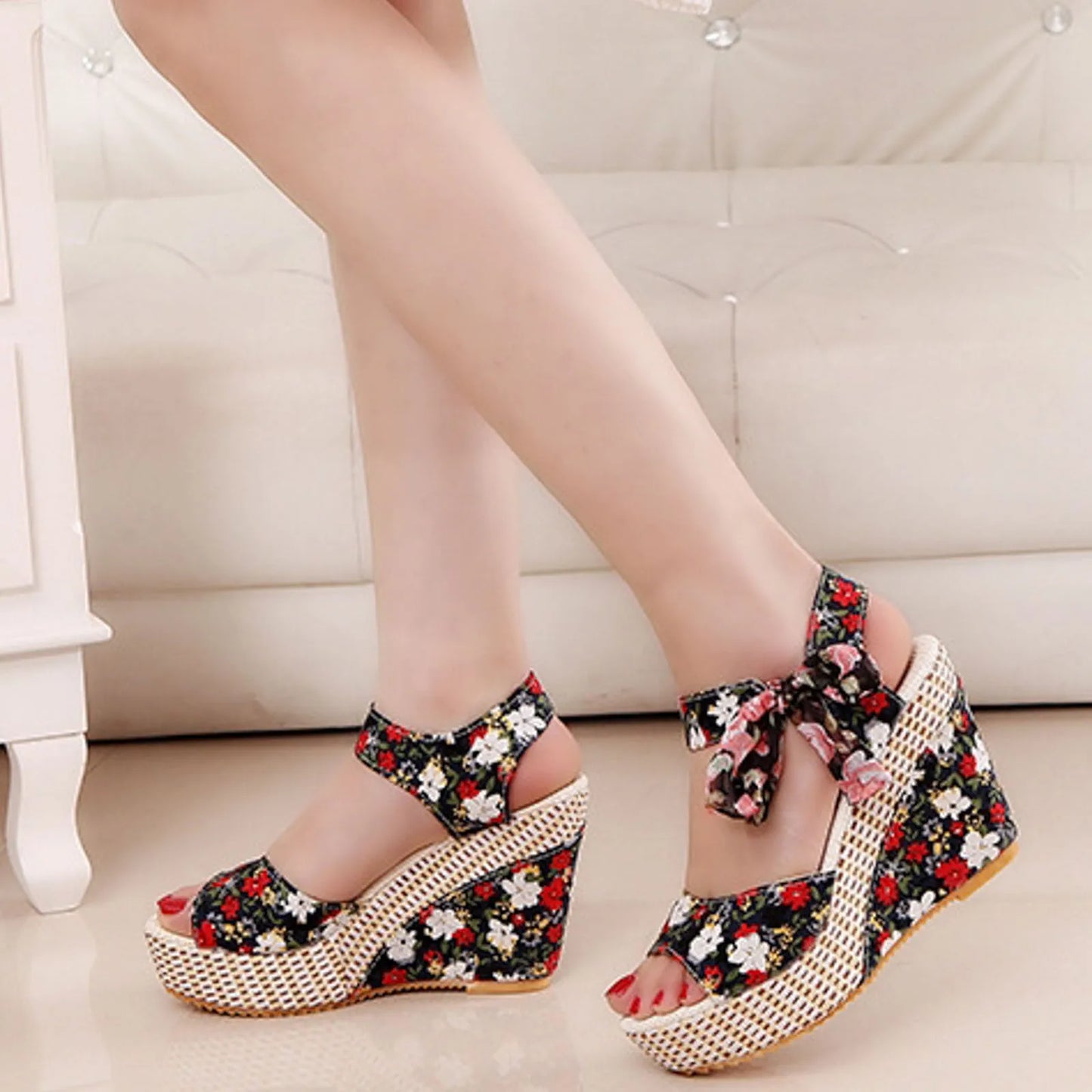 Wedge Heeled Sandals for Women Summer Casual