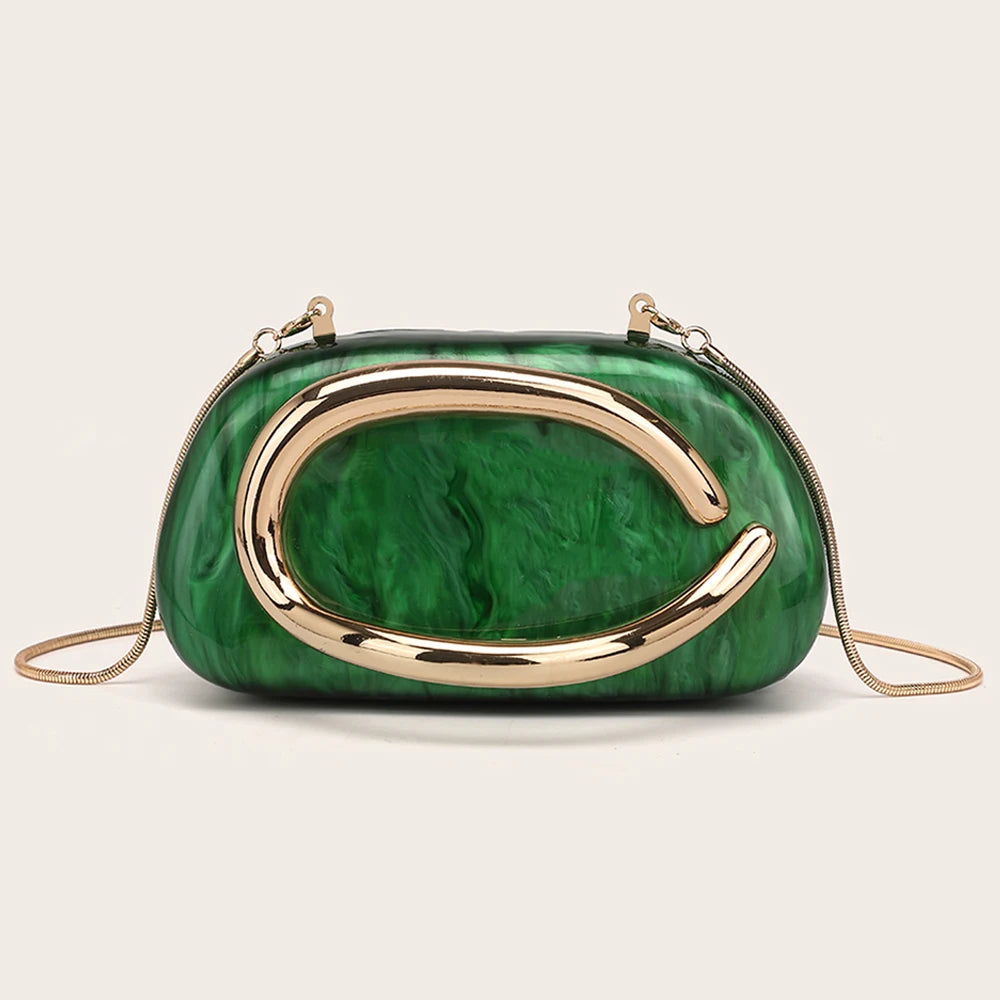 Fashion Women's Handbag Bride Metal Gold Women Luxury Evening Banquet Clutch Bag