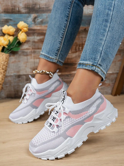 Chunky Sneakers Air Mesh Breathable Sports Shoe