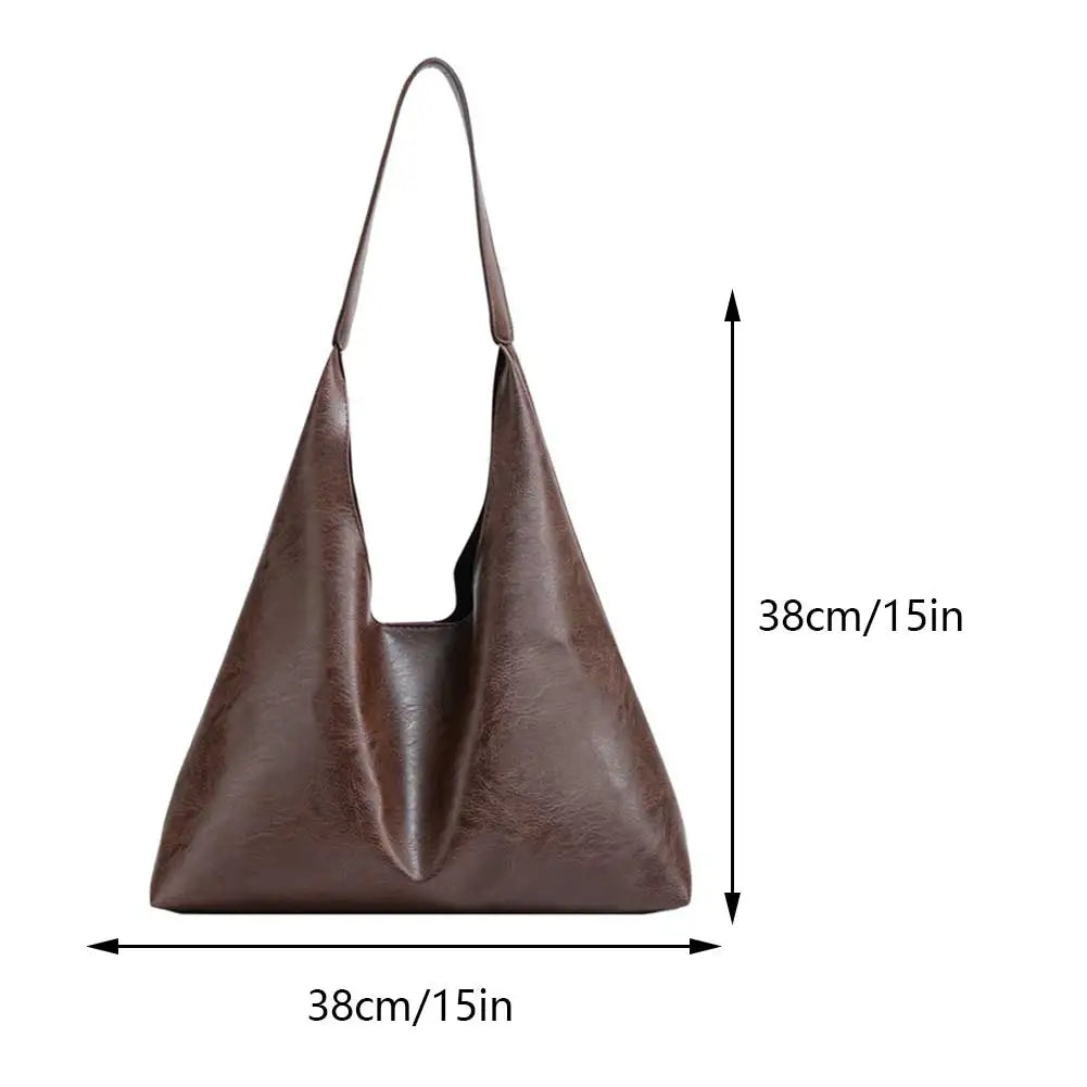 Large Capacity Women PU Soft Leather Tote Bag