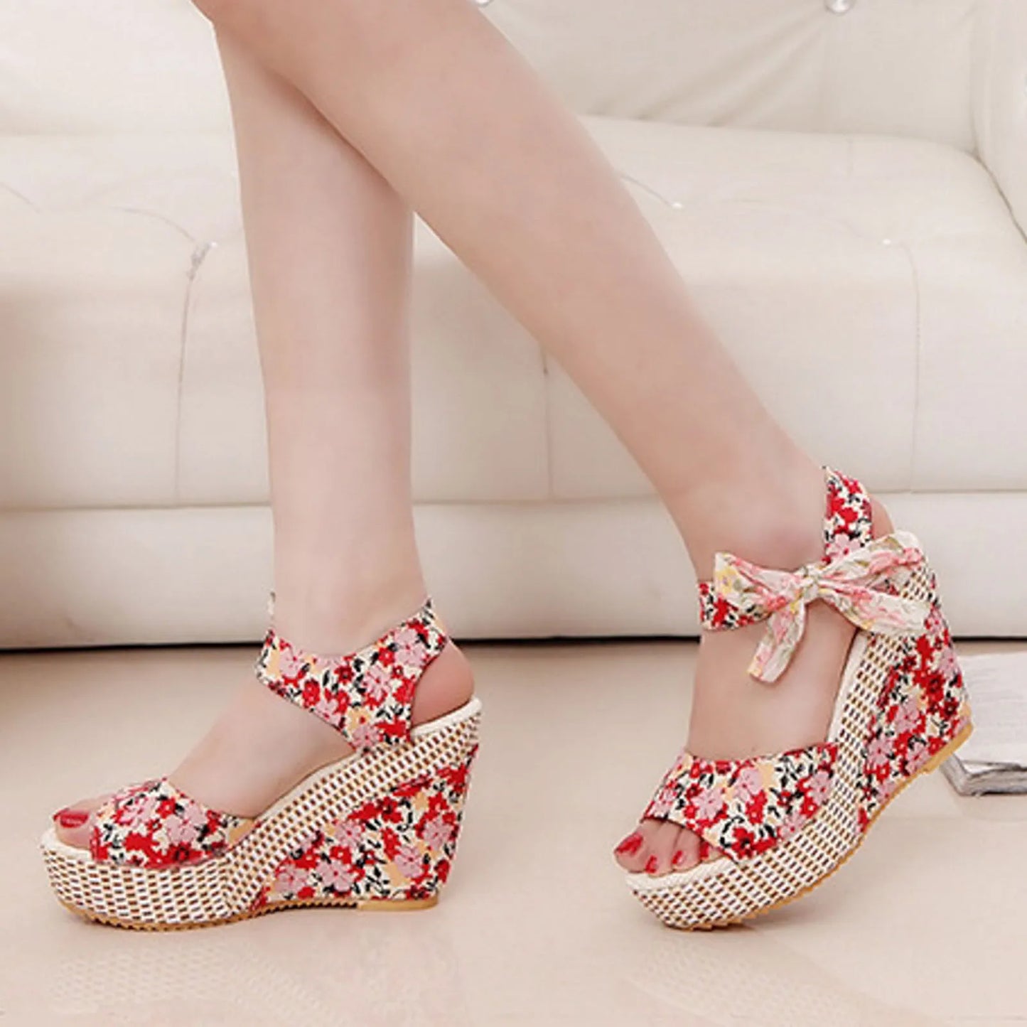 Wedge Heeled Sandals for Women Summer Casual