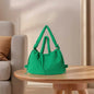 Nylon Solid Backpack Large Capacity Puffy Purse