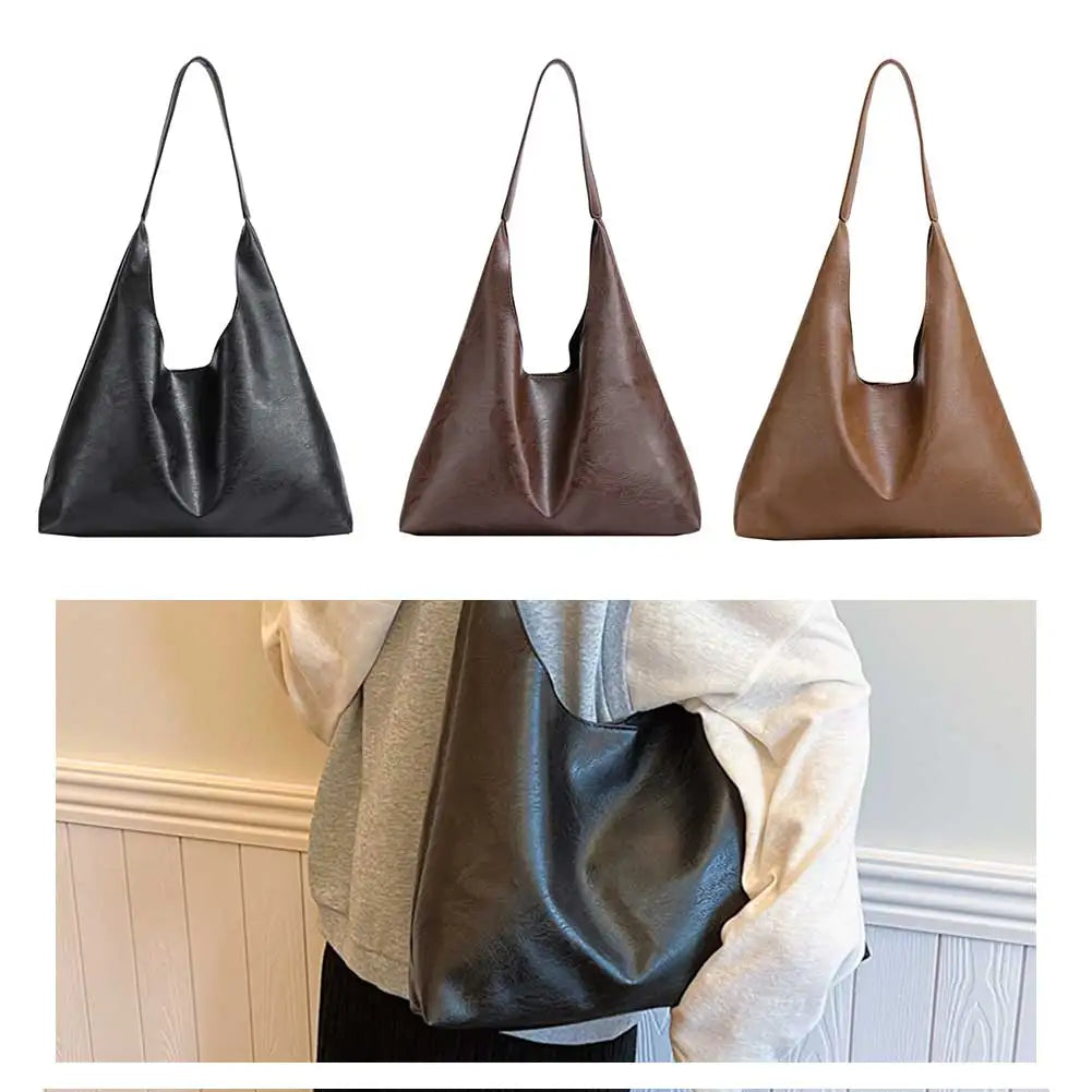 Large Capacity Women PU Soft Leather Tote Bag