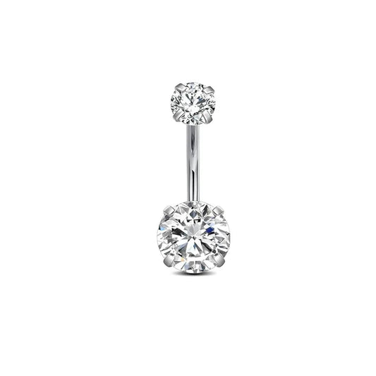 Stainless steel belly button piercing,