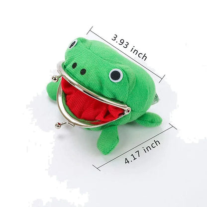 Plush Frog Coin Wallet