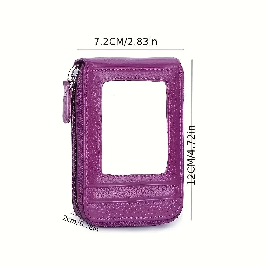 RFID Blocking Multi Card Slots Card Holder