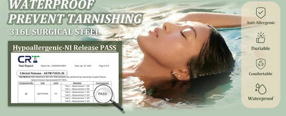 11 Pairs Flat Back Earrings for Women-20G Surgical Stainless Steel Stud and Hoop Earring
