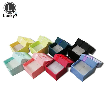 4*4*3cm 120pcs Jewelry Boxes for Jewelry Assorted Colors Ring Box Small Gift Boxes