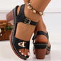 Fashion Sandals with Adjustable Buckles