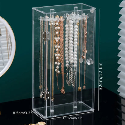 1pc Acrylic Necklace Storage Box,