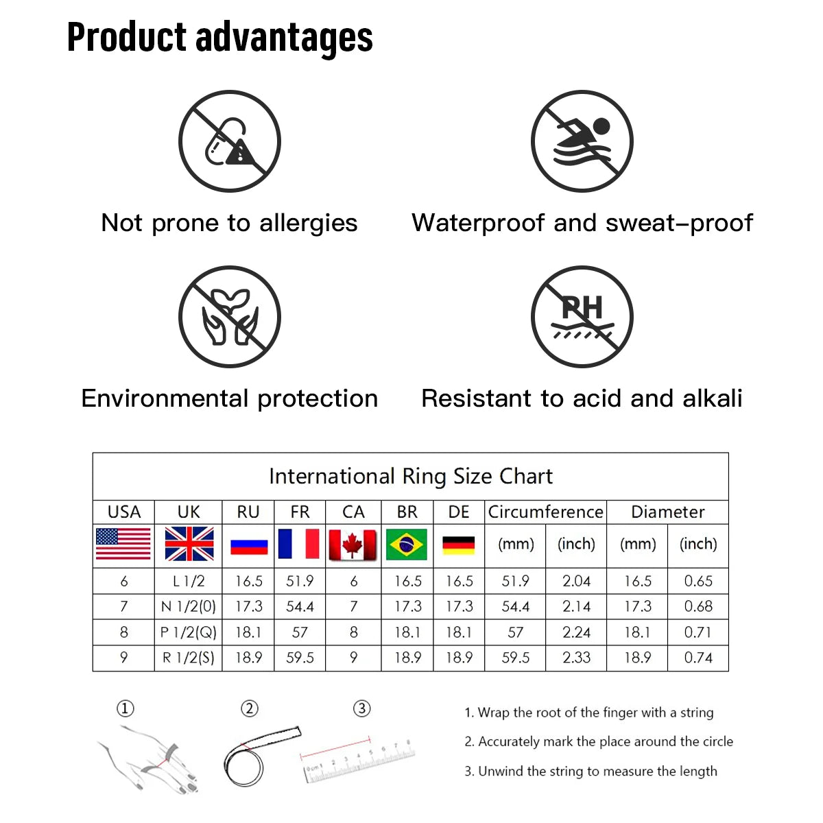 world Classic Trendy 18K Gold Color Plated Elliptical White Zircon Bracelets Waterproof Stainless-Steel Jewelry