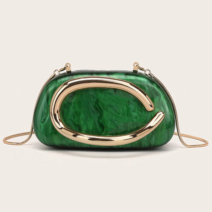 Fashion Women's Handbag Bride Metal Gold Women Luxury Evening Banquet Clutch Bag