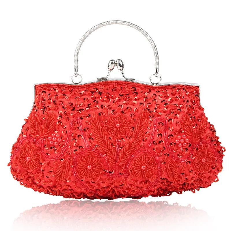 Vintage embroidered beaded purse.