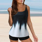 Womens' Bathing Suit Print Sling Swim Tank Top Shorts
