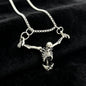 1Pc Punk Style Fashion Skull Necklace