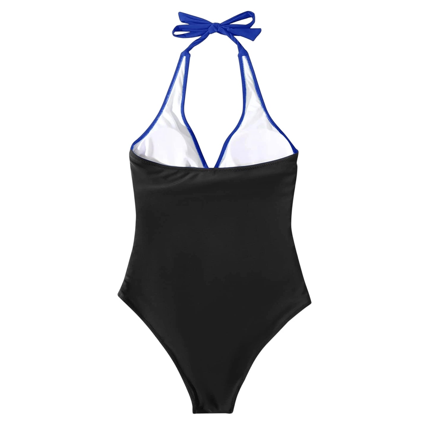 Tummy Control Swimsuit Cross Front Striped One Piece