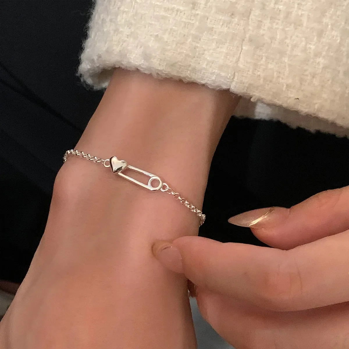 VENTFILLE 925 Sterling Silver Line Extremely fine Bracelet