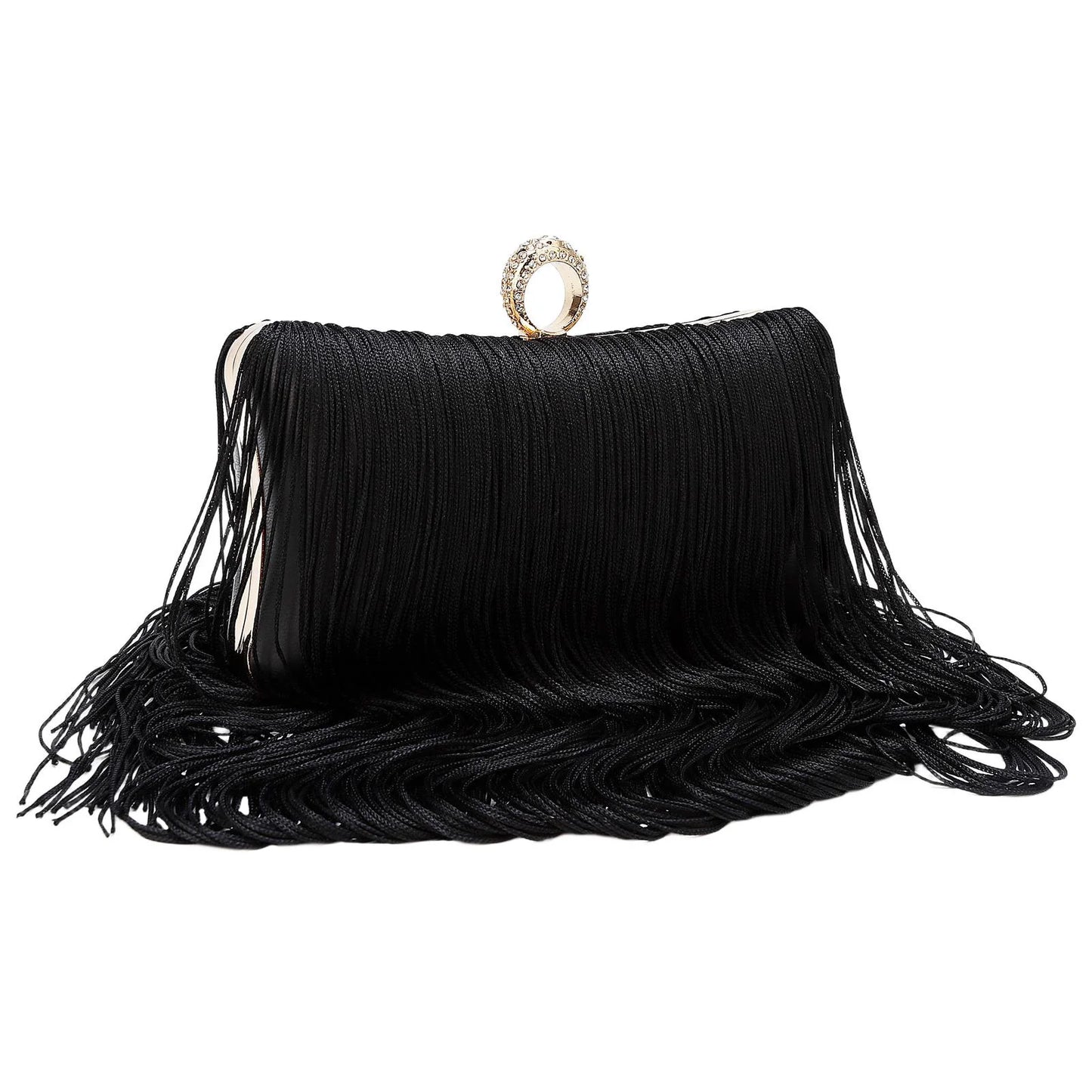 Evening Bag for Women Long Tassel Design Clutch Purses For Wedding Cocktail Prom