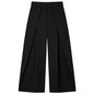 Striped Pleated Pants Baggy Wide Leg High Waist Pants