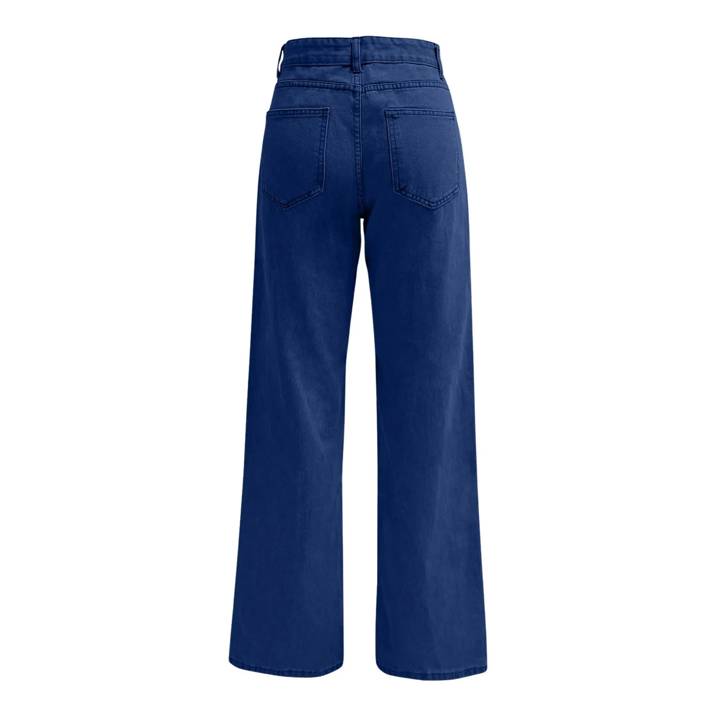Ladies' High Waisted Straight Leg Pants Loose Casual