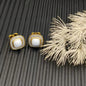 2025 New High-Quality Square Diamond Necklace and Earrings Set