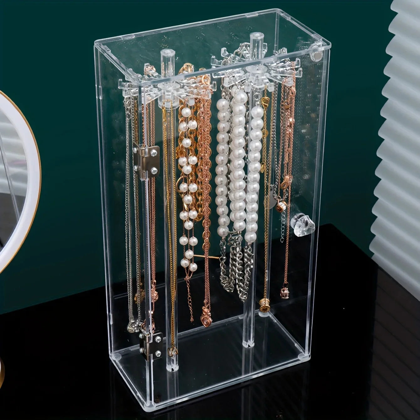 1pc Acrylic Necklace Storage Box,