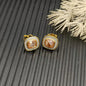 2025 New High-Quality Square Diamond Necklace and Earrings Set