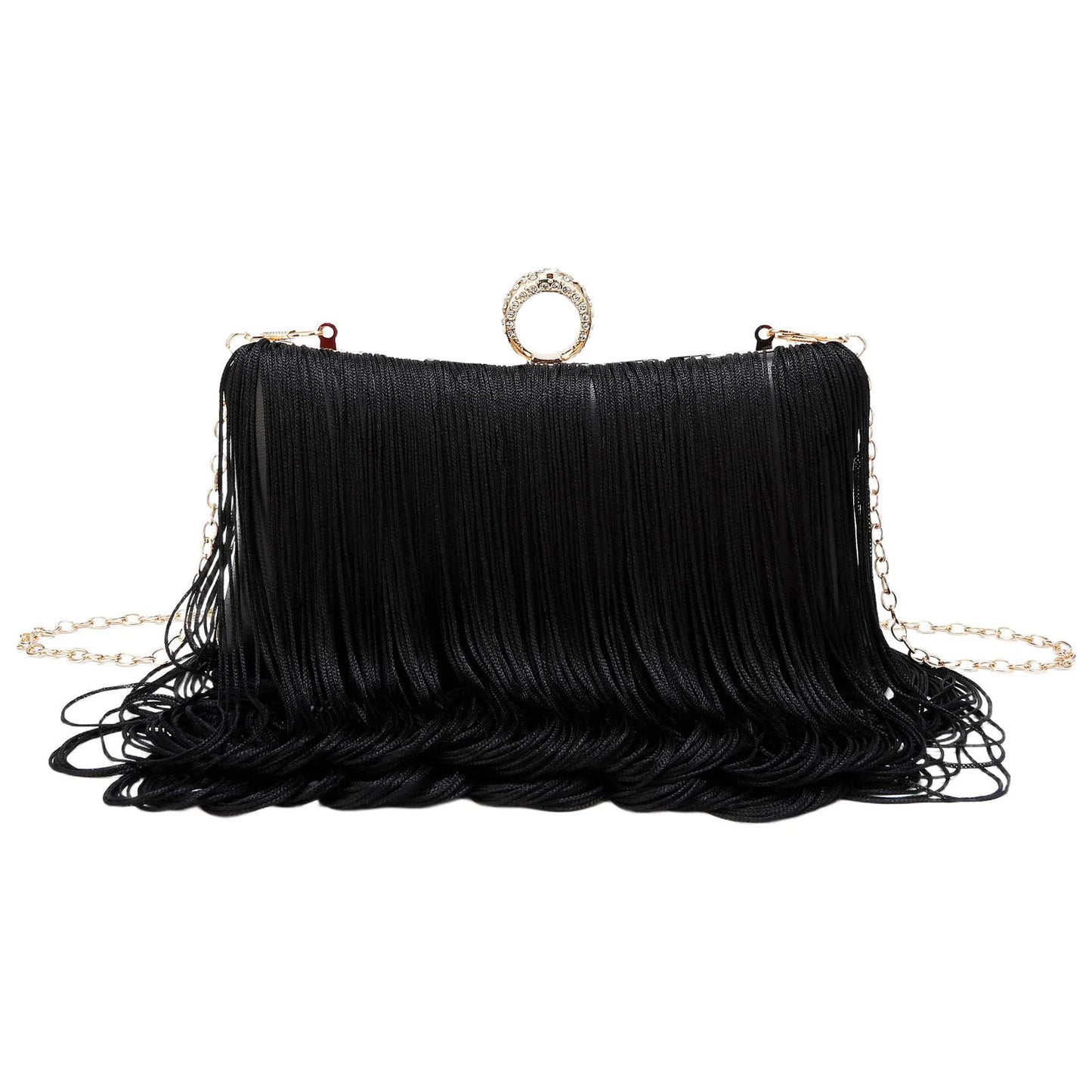 Evening Bag for Women Long Tassel Design Clutch Purses For Wedding Cocktail Prom